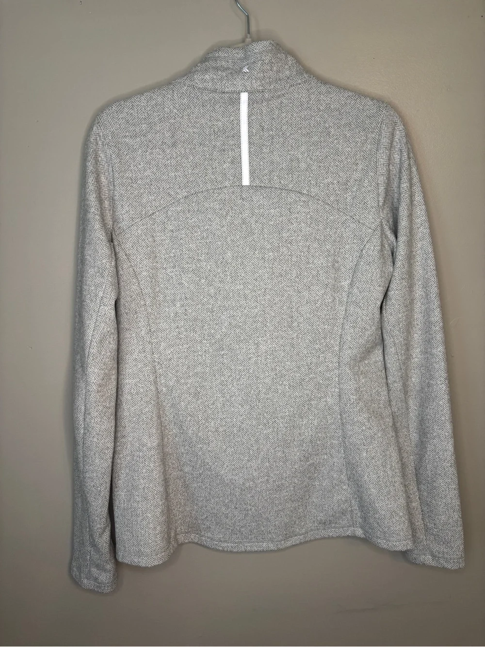 Kyodan Light Gray Heathered Quarter-Zip Turtleneck Pullover